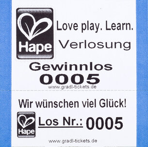 Lose / Wertmarken mit Abriss